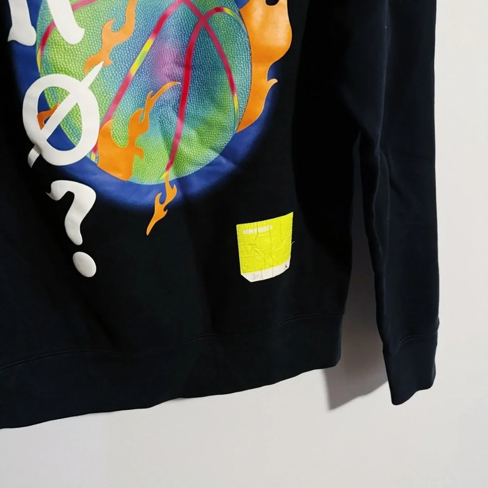 Jordan - Why Not? Black with Multicolored Basketball Print Hoodie